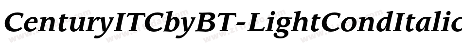 CenturyITCbyBT-LightCondItalic字体转换
