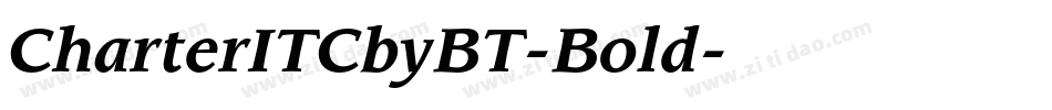 CharterITCbyBT-Bold字体转换