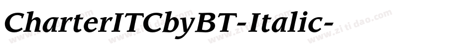 CharterITCbyBT-Italic字体转换