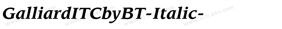 GalliardITCbyBT-Italic字体转换