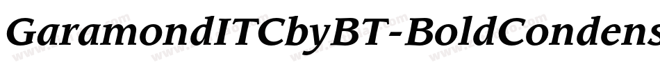 GaramondITCbyBT-BoldCondensed字体转换