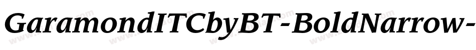GaramondITCbyBT-BoldNarrow字体转换