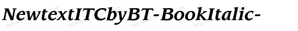 NewtextITCbyBT-BookItalic字体转换