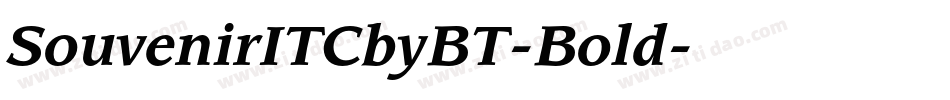 SouvenirITCbyBT-Bold字体转换