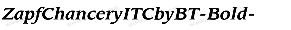 ZapfChanceryITCbyBT-Bold字体转换