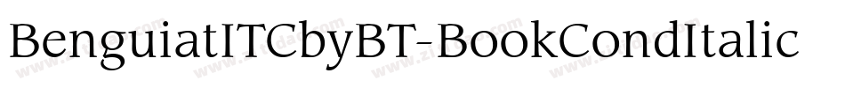 BenguiatITCbyBT-BookCondItalic字体转换