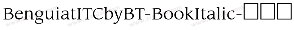 BenguiatITCbyBT-BookItalic字体转换