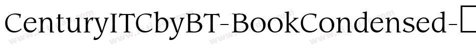 CenturyITCbyBT-BookCondensed字体转换