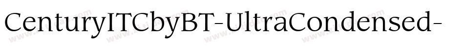 CenturyITCbyBT-UltraCondensed字体转换