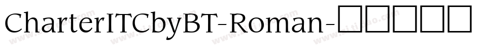 CharterITCbyBT-Roman字体转换