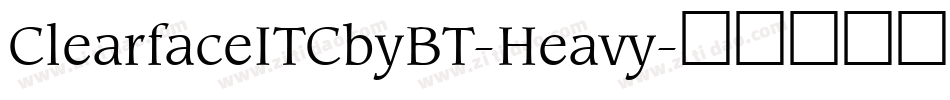 ClearfaceITCbyBT-Heavy字体转换