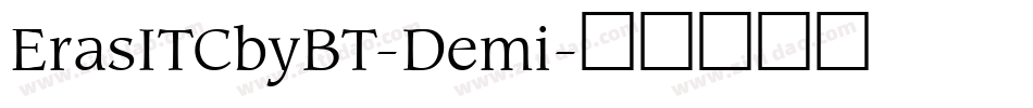 ErasITCbyBT-Demi字体转换