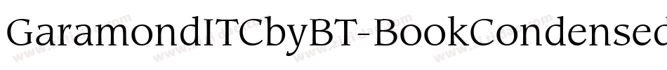 GaramondITCbyBT-BookCondensed字体转换