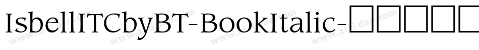 IsbellITCbyBT-BookItalic字体转换