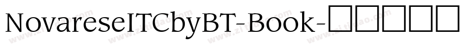 NovareseITCbyBT-Book字体转换