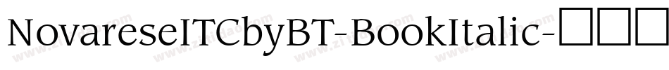 NovareseITCbyBT-BookItalic字体转换