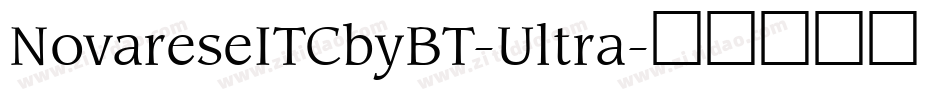 NovareseITCbyBT-Ultra字体转换