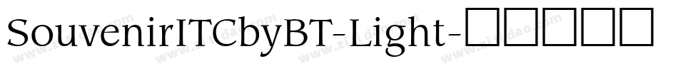 SouvenirITCbyBT-Light字体转换