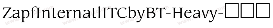 ZapfInternatlITCbyBT-Heavy字体转换