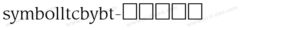 symbolltcbybt字体转换