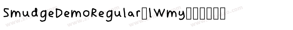 SmudgeDemoRegular-lWmy字体转换