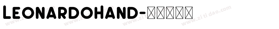 LeonardoHand字体转换