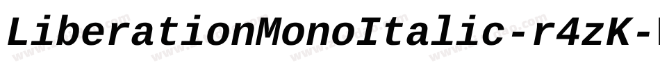 LiberationMonoItalic-r4zK字体转换