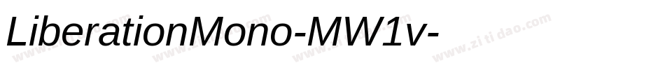 LiberationMono-MW1v字体转换