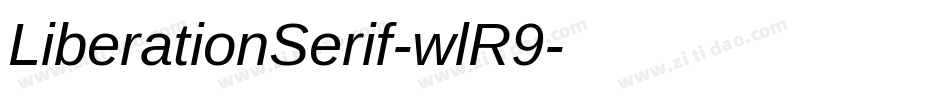 LiberationSerif-wlR9字体转换