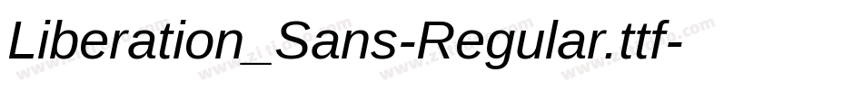 Liberation_Sans-Regular.ttf字体转换