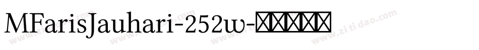 MFarisJauhari-252w字体转换