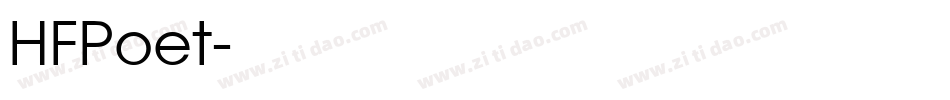 HFPoet字体转换
