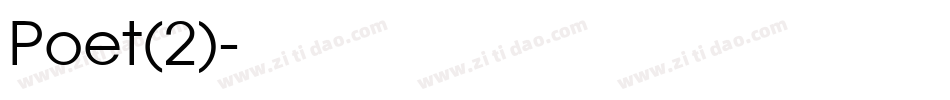 Poet(2)字体转换