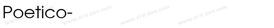 Poetico字体转换