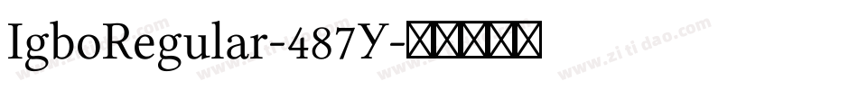 IgboRegular-487Y字体转换