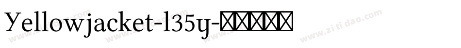 Yellowjacket-l35y字体转换
