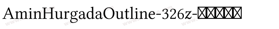 AminHurgadaOutline-326z字体转换