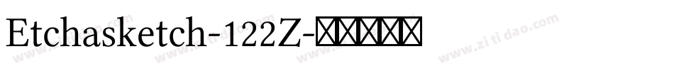 Etchasketch-122Z字体转换