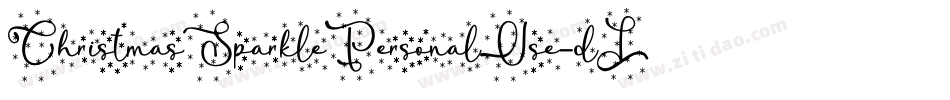 ChristmasSparklePersonalUse-dLal字体转换