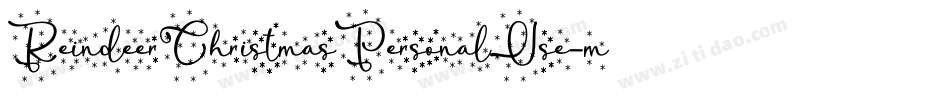 ReindeerChristmasPersonalUse-mLLMP字体转换