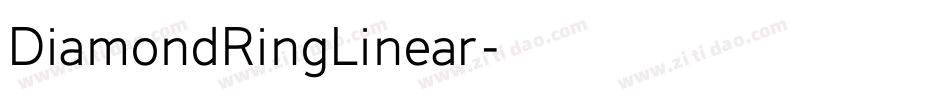 DiamondRingLinear字体转换