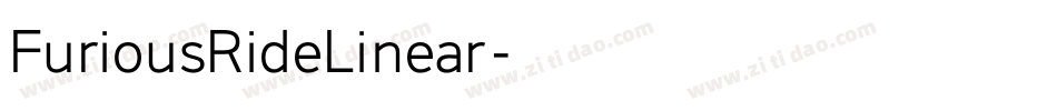 FuriousRideLinear字体转换