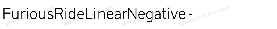 FuriousRideLinearNegative字体转换