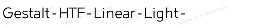 Gestalt-HTF-Linear-Light字体转换