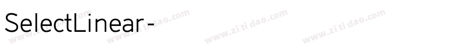 SelectLinear字体转换