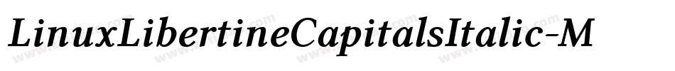 LinuxLibertineCapitalsItalic-Mdgw字体转换