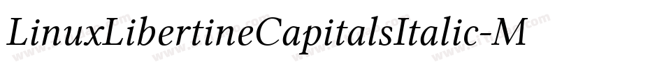 LinuxLibertineCapitalsItalic-Mdgw字体转换