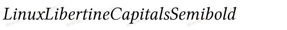 LinuxLibertineCapitalsSemiboldItalic-KELA字体转换