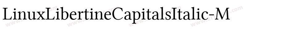 LinuxLibertineCapitalsItalic-Mdgw字体转换