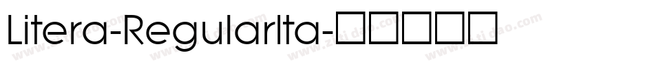Litera-RegularIta字体转换